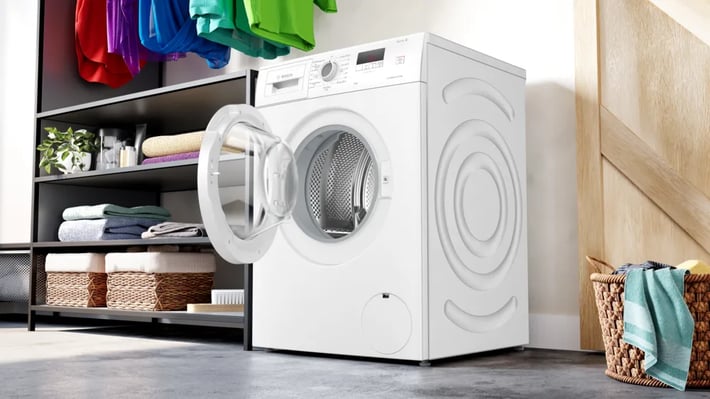Bosch Пералня WAJ24065BY, 1200 оборота/мин, 8 kg, бяла
