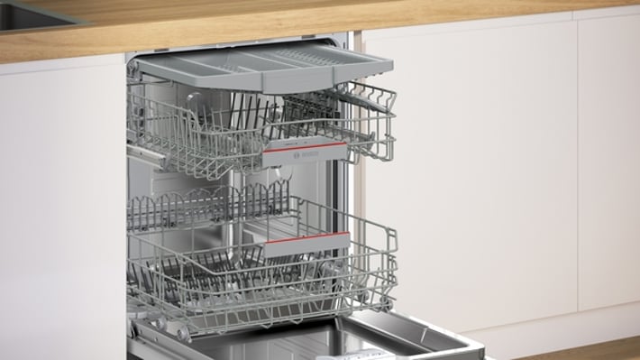 Bosch Съдомиялна машина SMV4HCX48E, за вграждане, клас D, за 14 комплекта, бяла