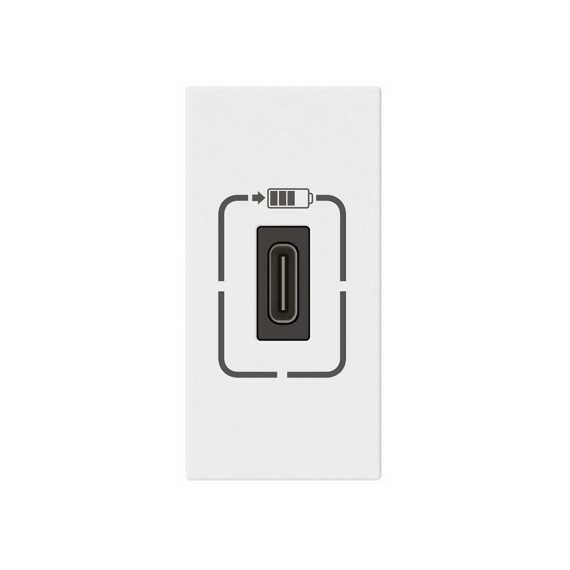 Legrand Розетка Mosaic, USB Type-C, с 1 модул, бяла