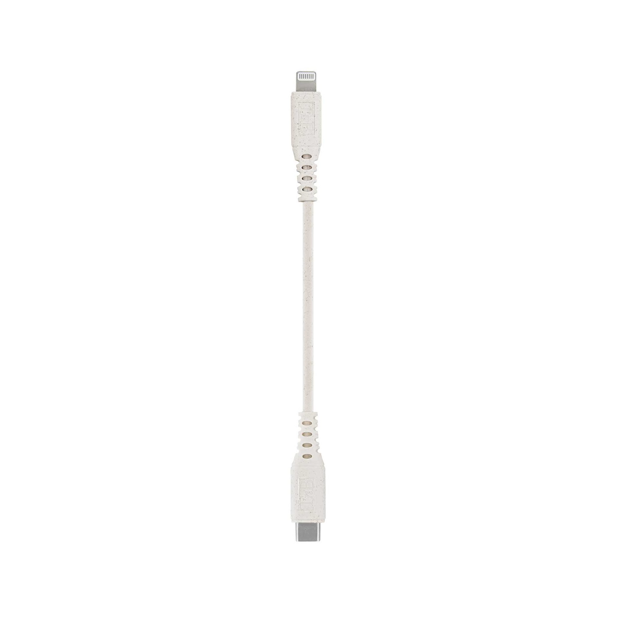 TNB Кабел Eco, USB Type-C към Lightning, 1.5 m, бяло-сив