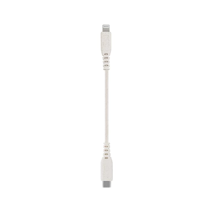 TNB Кабел Eco, USB Type-C към Lightning, 1.5 m, бяло-сив