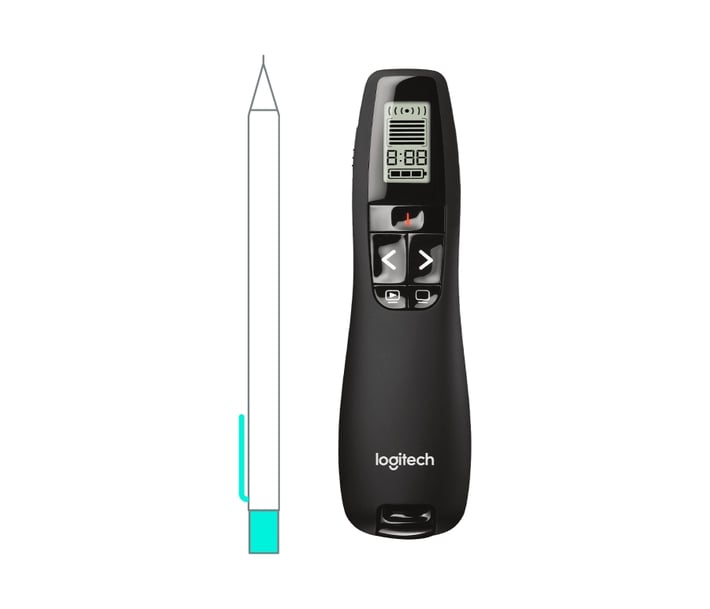 Logitech Лазерна показалка за презентации R700, Wi-Fi