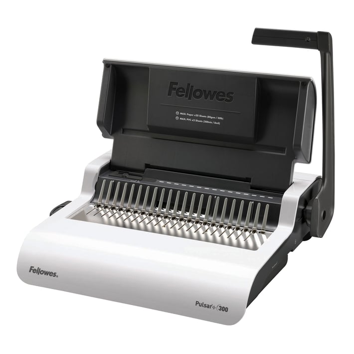 Fellowes Машина за подвързване Pulsar, ръчна, с пластмасова спирала, A4, до 300 листа