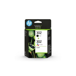 HP Касета Combo Pack 302, X4D37AE, Black, Cyan, Yellow, Magenta, 2 броя