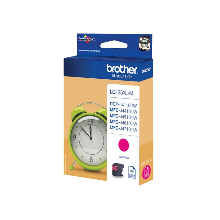 Brother Патрон LC125XL Magenta J4510DW, 1200 страници/5%