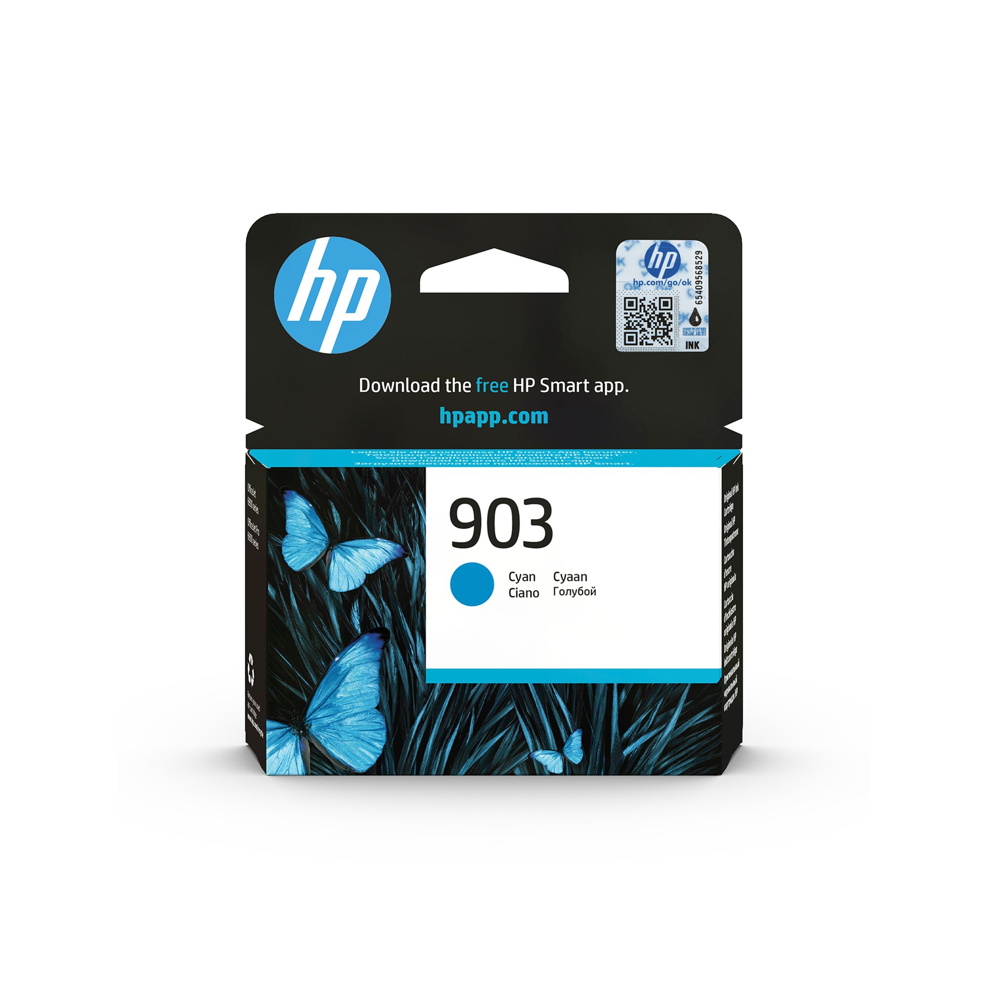 HP Патрон No.903, T6L87AE, 315 страници/5%, Cyan