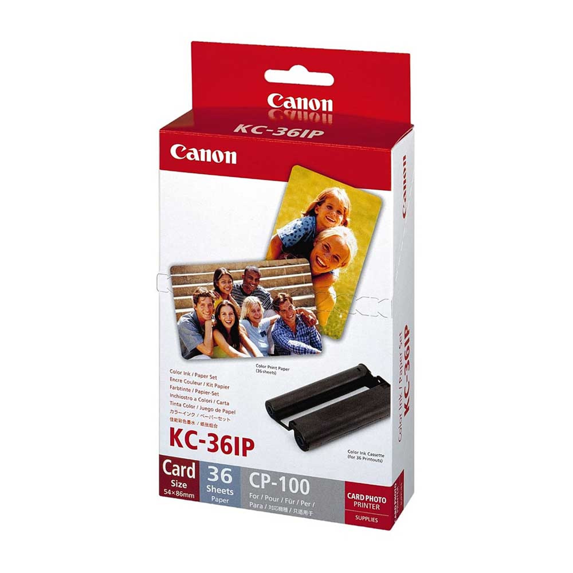 Canon Комплект цветно мастило и хартия KC-36IP, 86 x 54 mm