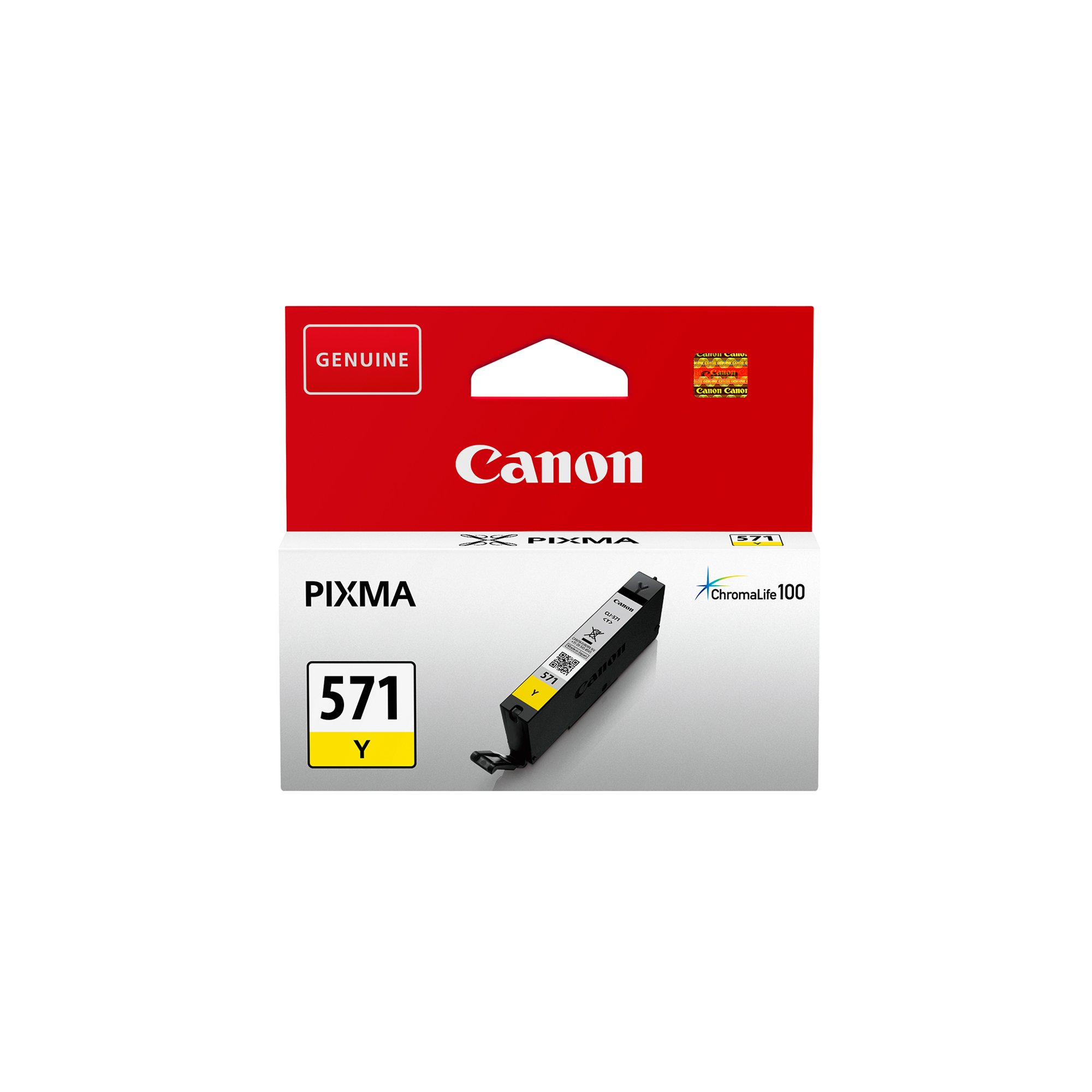 Canon Патрон CLI-571X, 650 страници/5%, Yellow