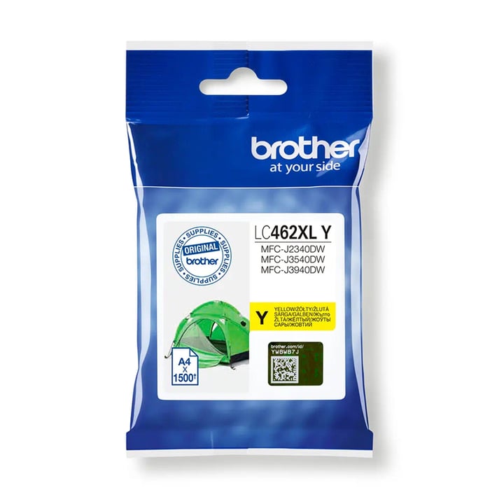 Brother Патрон LC462XLY, Yellow, 1500 страници/5%