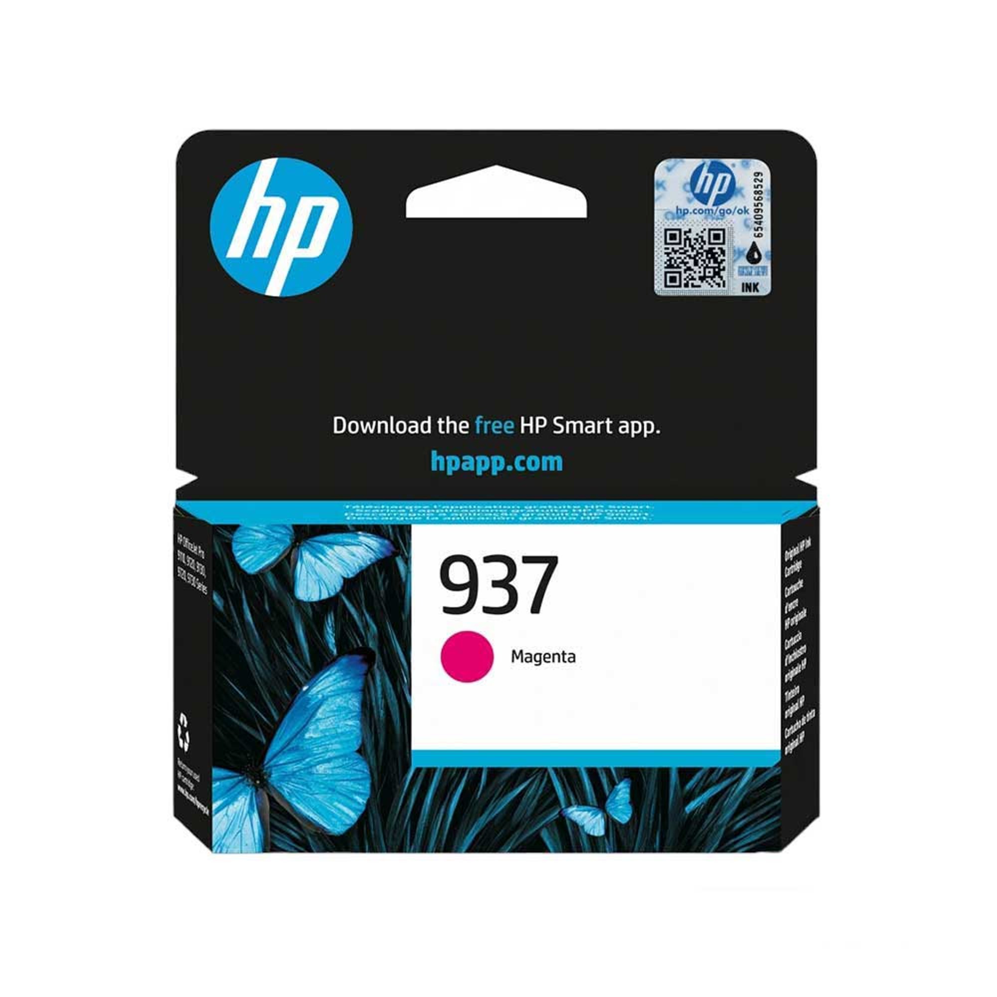 HP Патрон 4S6W3NE, No937, 800 страници/5%, Magenta