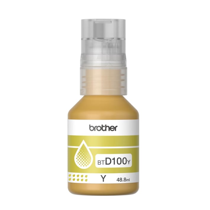 Brother Мастило BT-D100Y, 5000 страници/5%, Yellow
