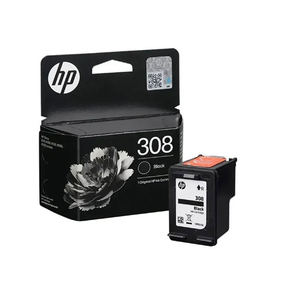 Оригинален патрон HP 7FP21UE, No308, 160 страници/5%, Black