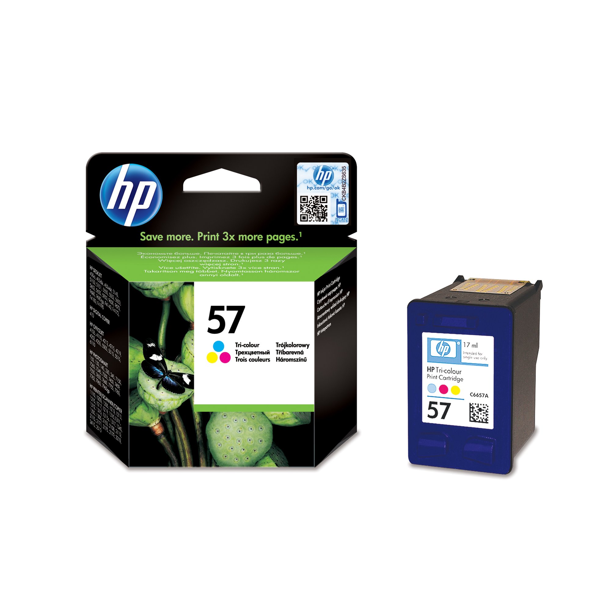 HP Глава C6657AE, NO57, 17 ml, Color