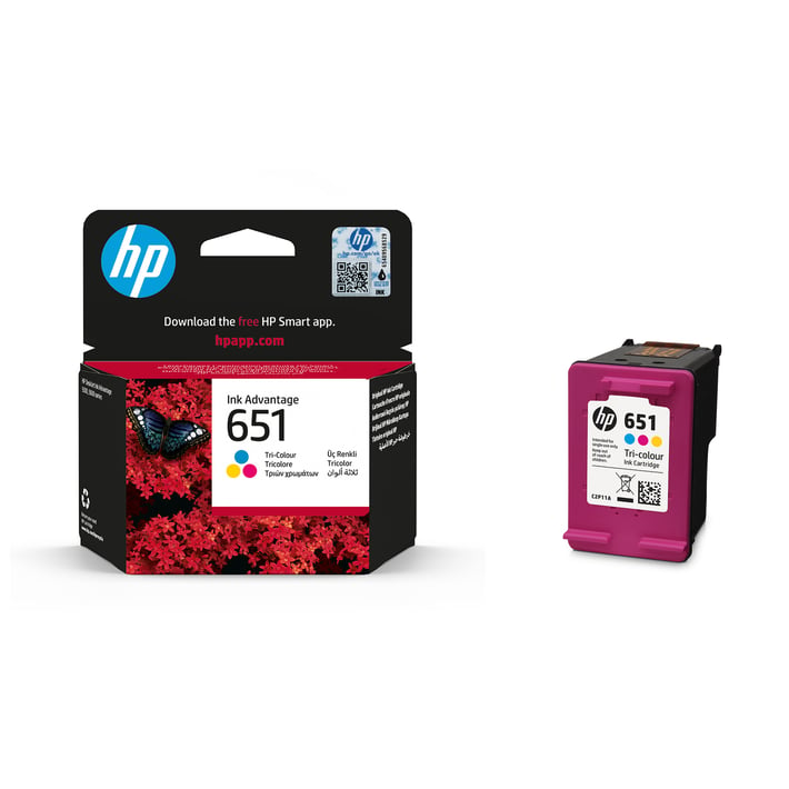 HP Патрон C2P11AE, NO651, 300 страници/5%, Color