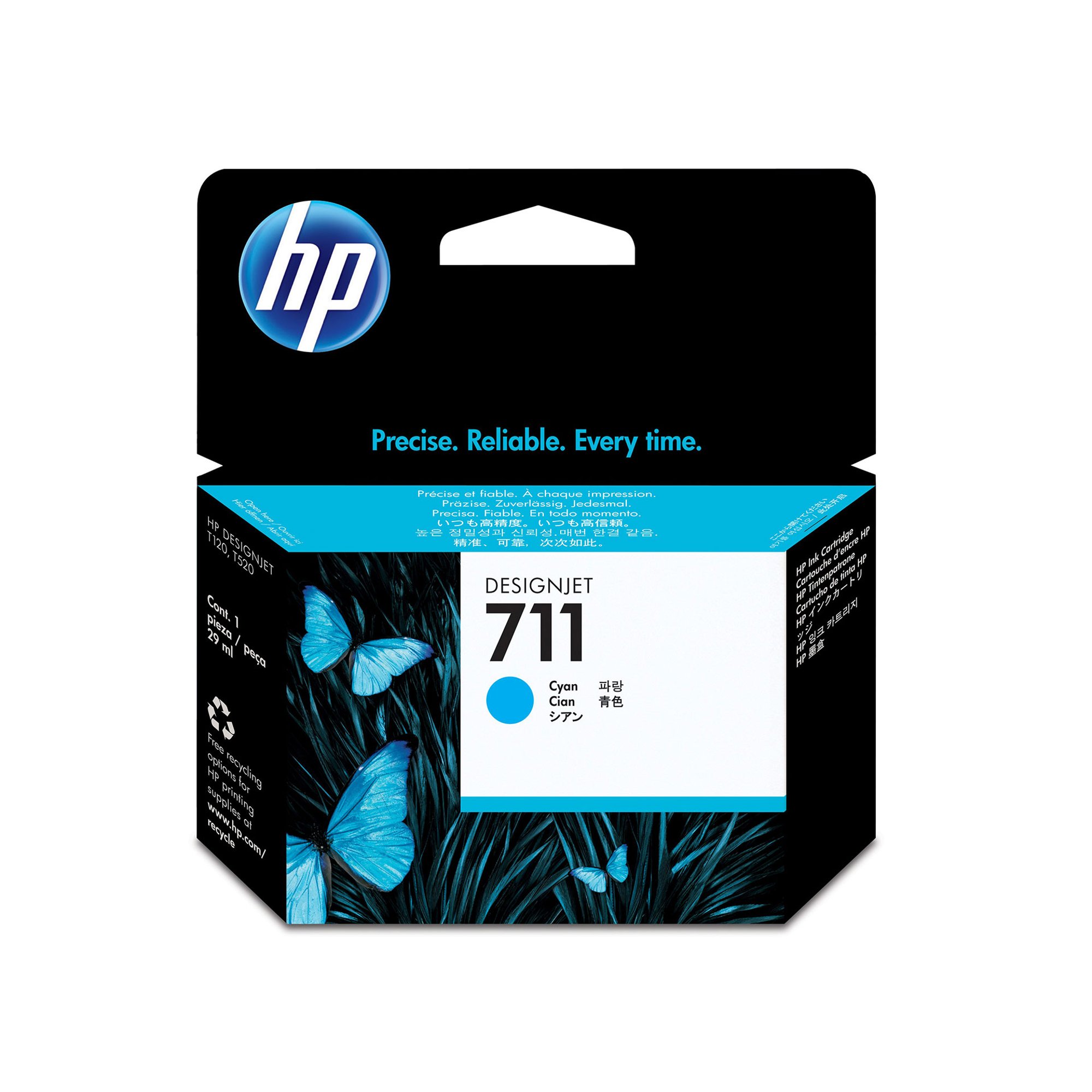 HP Патрон No.711, DesignJet T120/520, CZ130A, 29 ml, Cyan