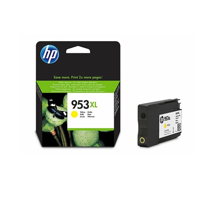 HP Патрон F6U18AE, 953XL, 1600 страници/5%, Yellow