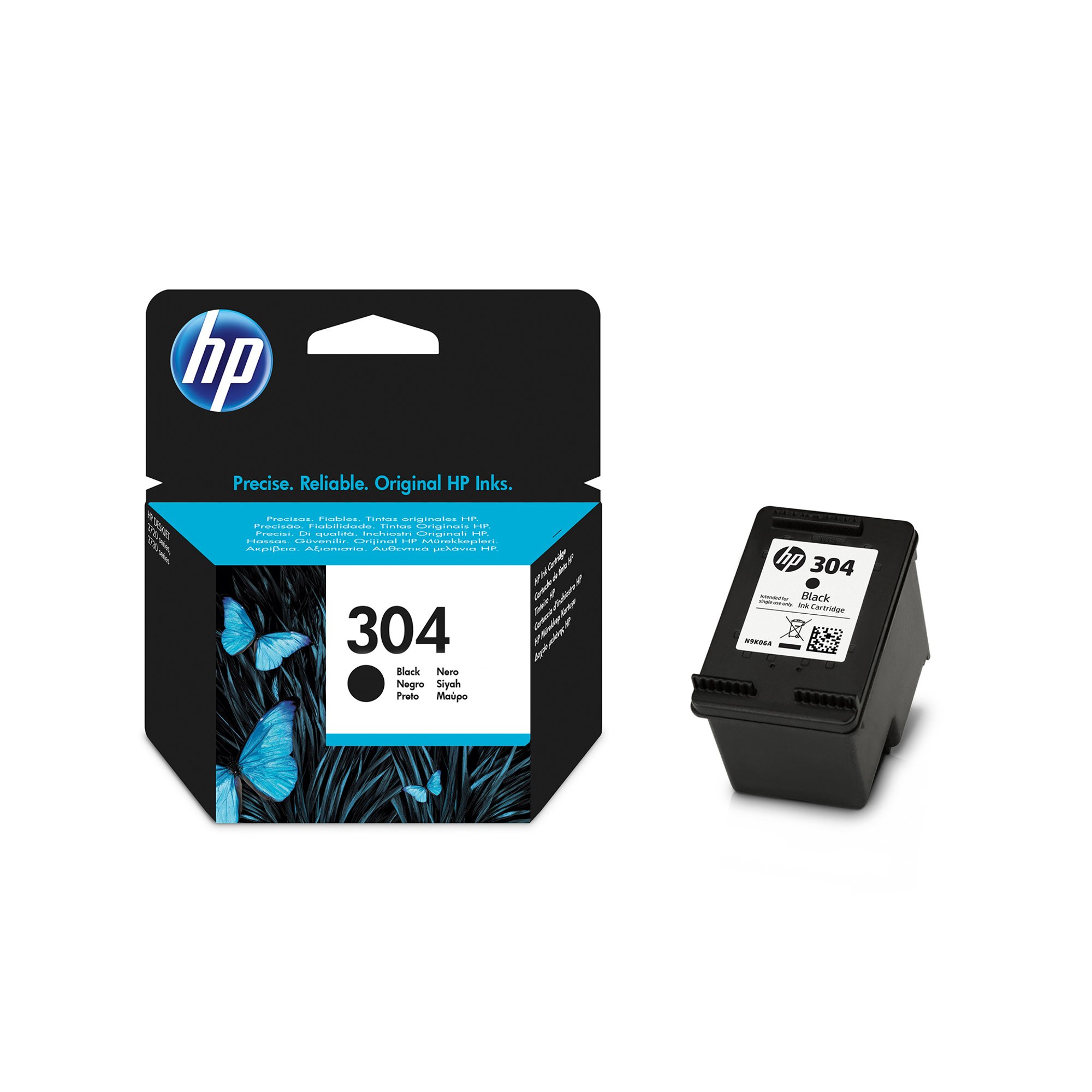 HP Патрон N9K06AE NO304, Black