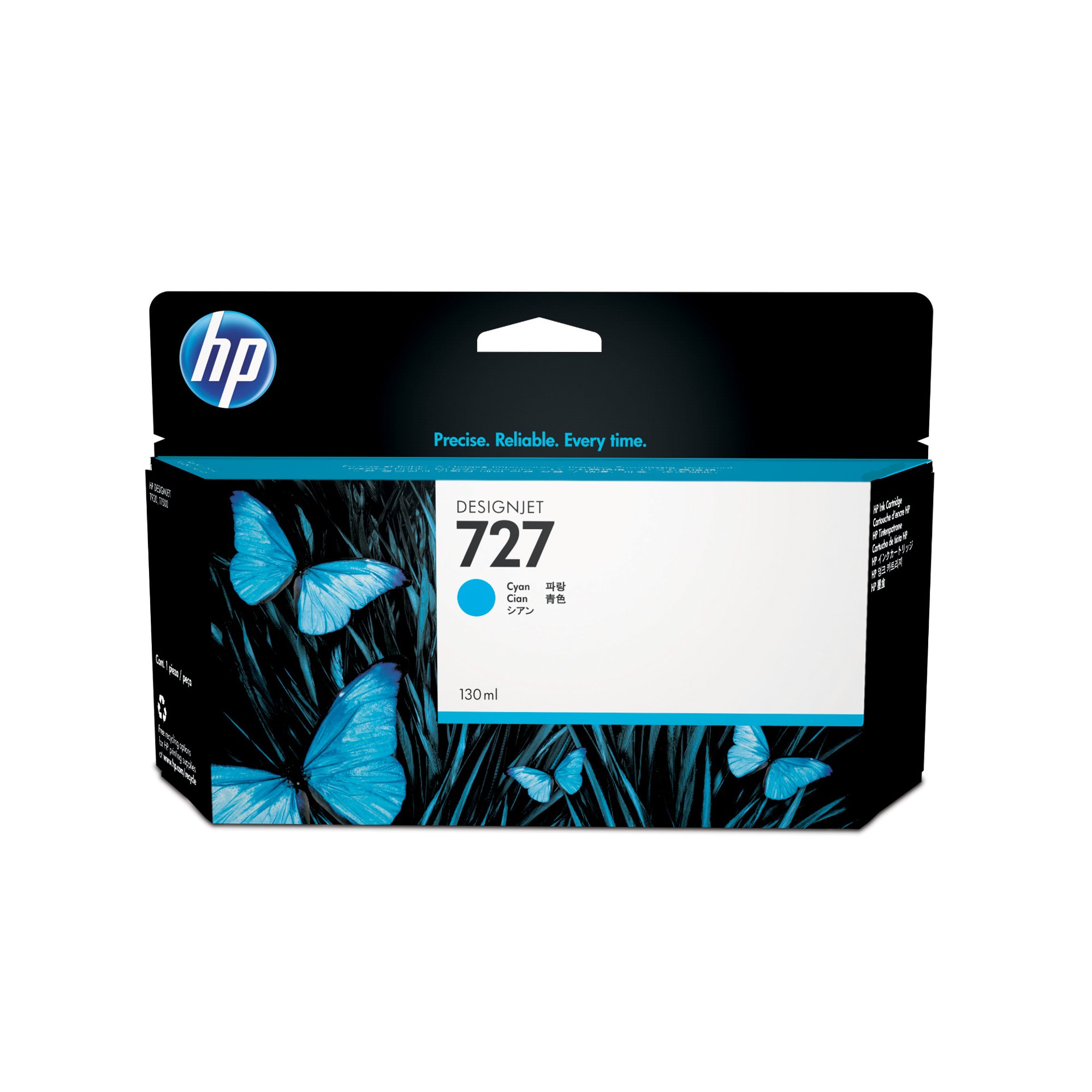 HP Патрон No.727, B3P19A, T1530/2530, 130 ml, Cyan