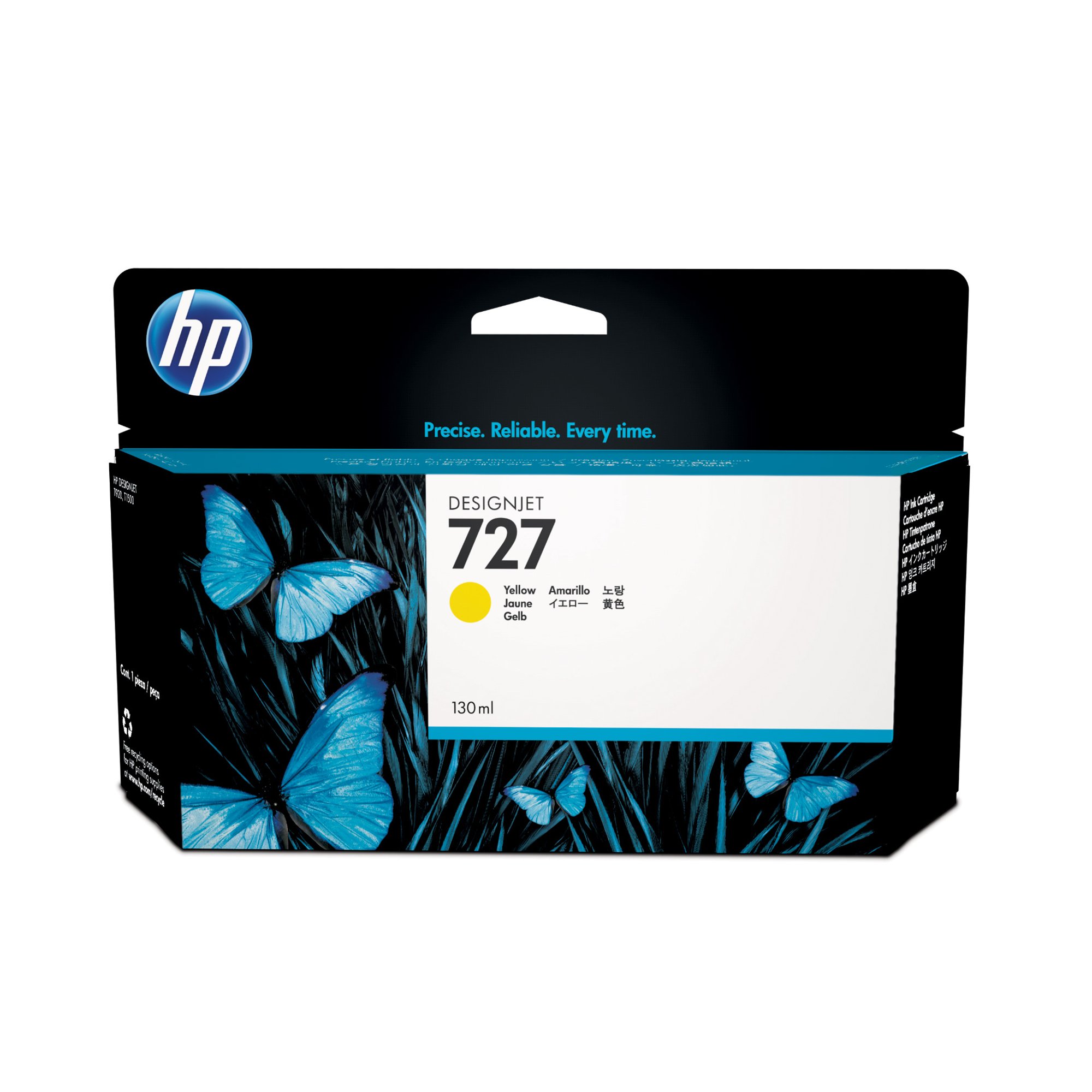 HP Патрон No.727, B3P21A, T1530/2530, 130 ml, Yellow