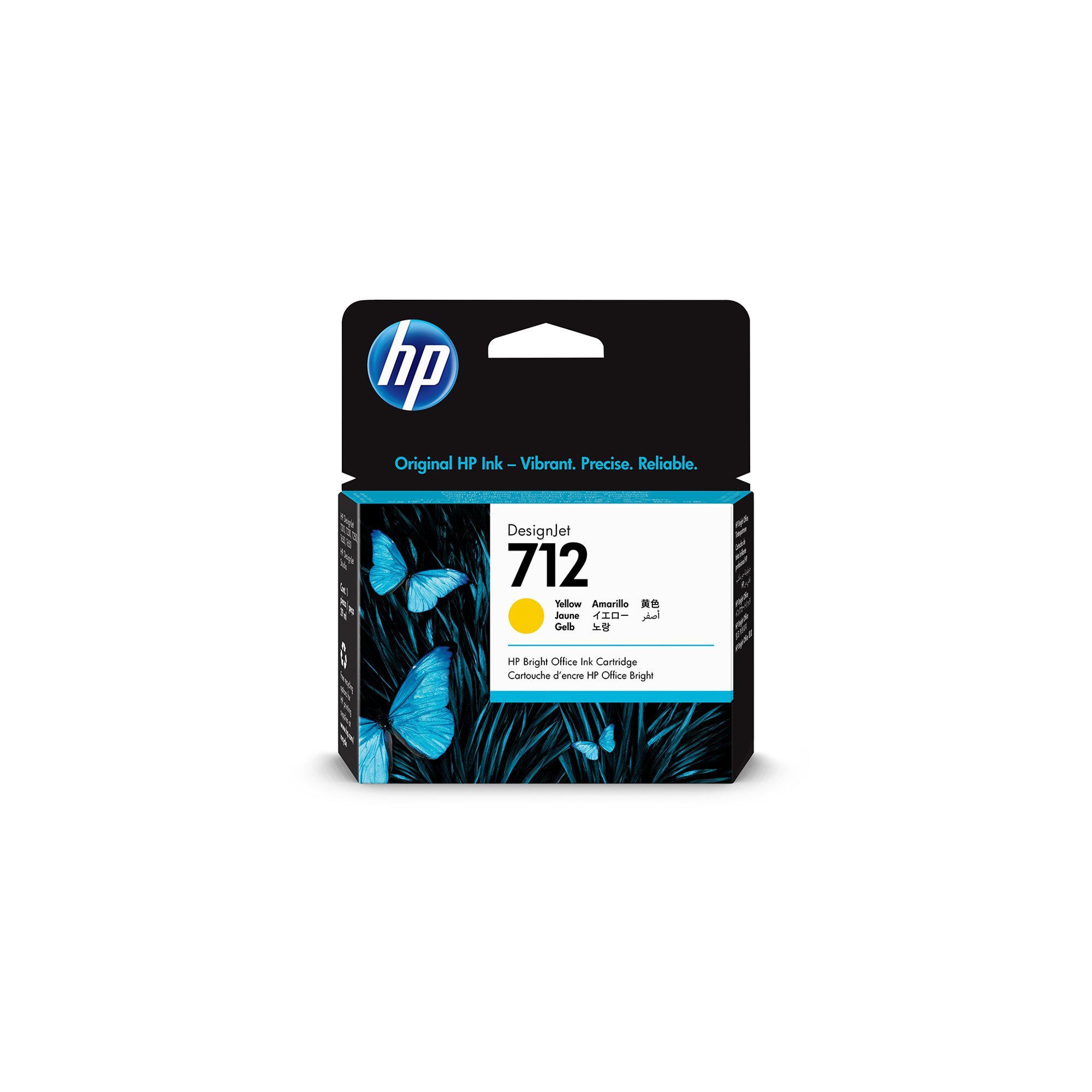 HP Мастило No712, 3ED69A, 29 ml, Yellow