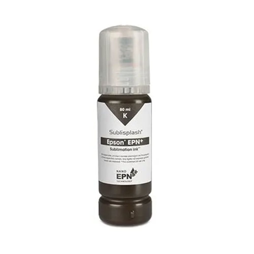 Съвместимо мастило за принтер Epson EcoTank, Sublisplash EPN+, 80 ml, Black