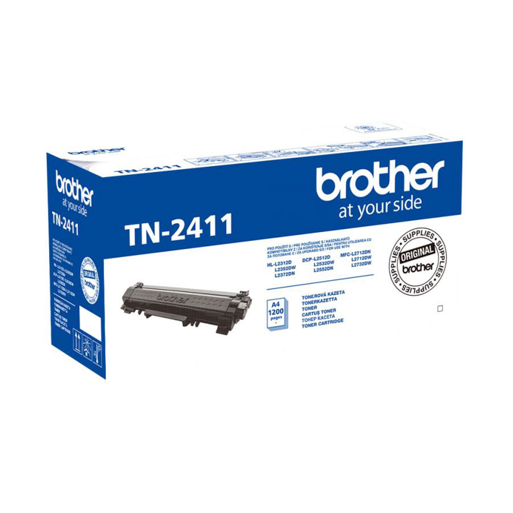 Brother Тонер TN-2411, 1200 страници, Black