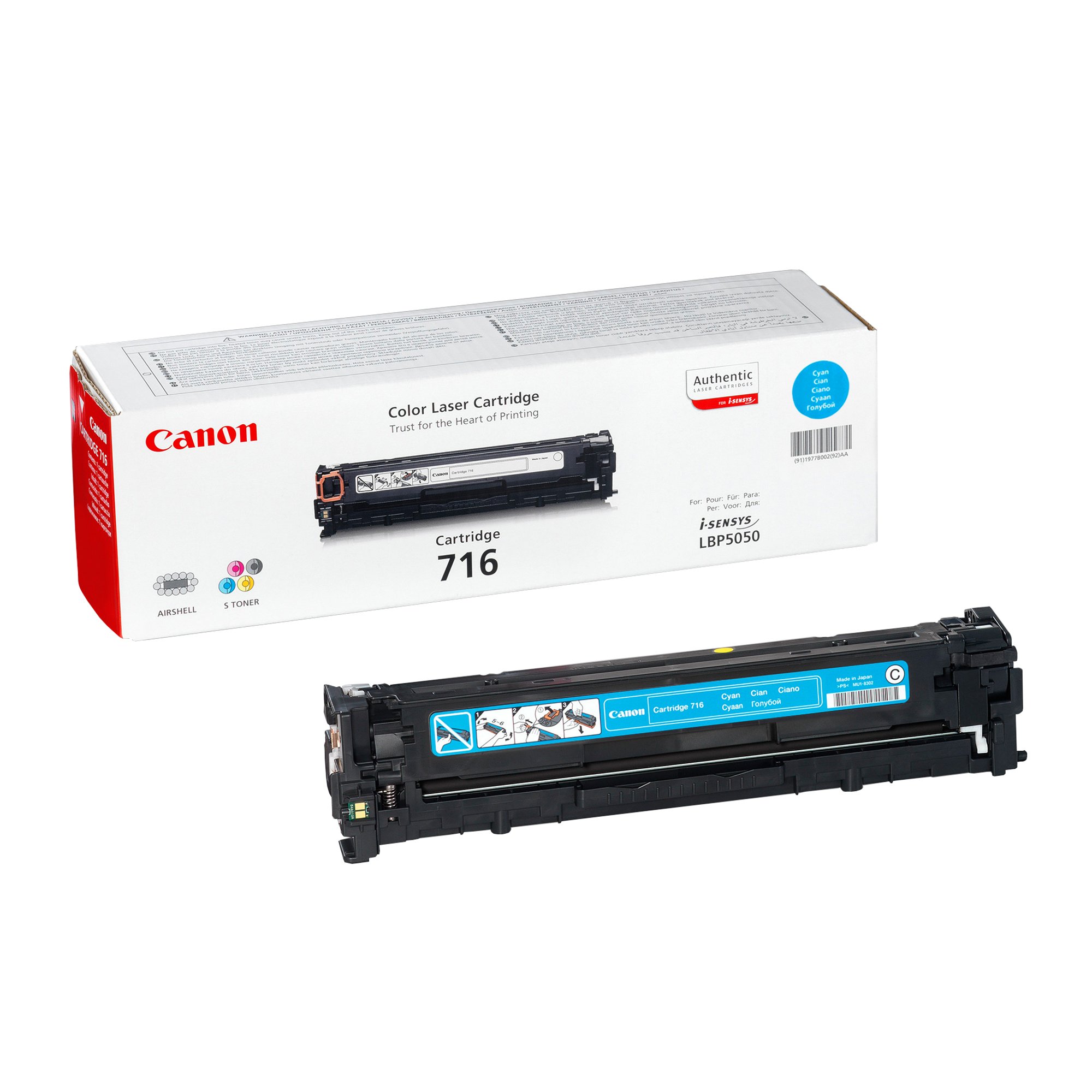 Canon Тонер CRG716, LBP5050, 1500 страници/5%, Cyan