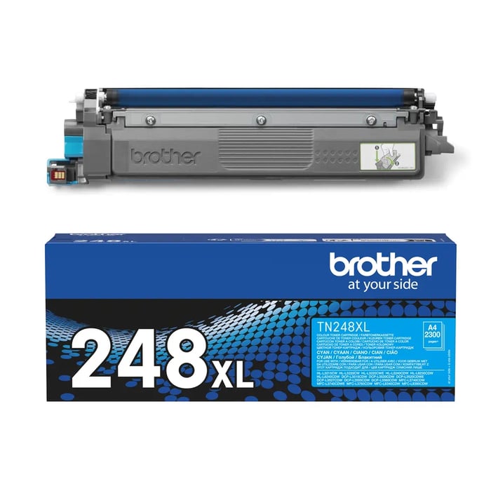 Brother Тонер TN-248XLC, 2300 страници/5%, Cyan