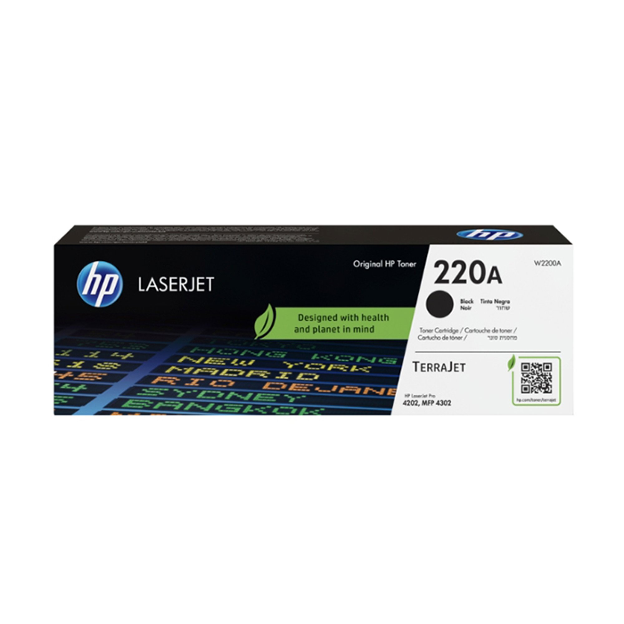 HP Тонер 220A, W2200A, LJ PRO 4202/4302, 2000 страници/5%, Black