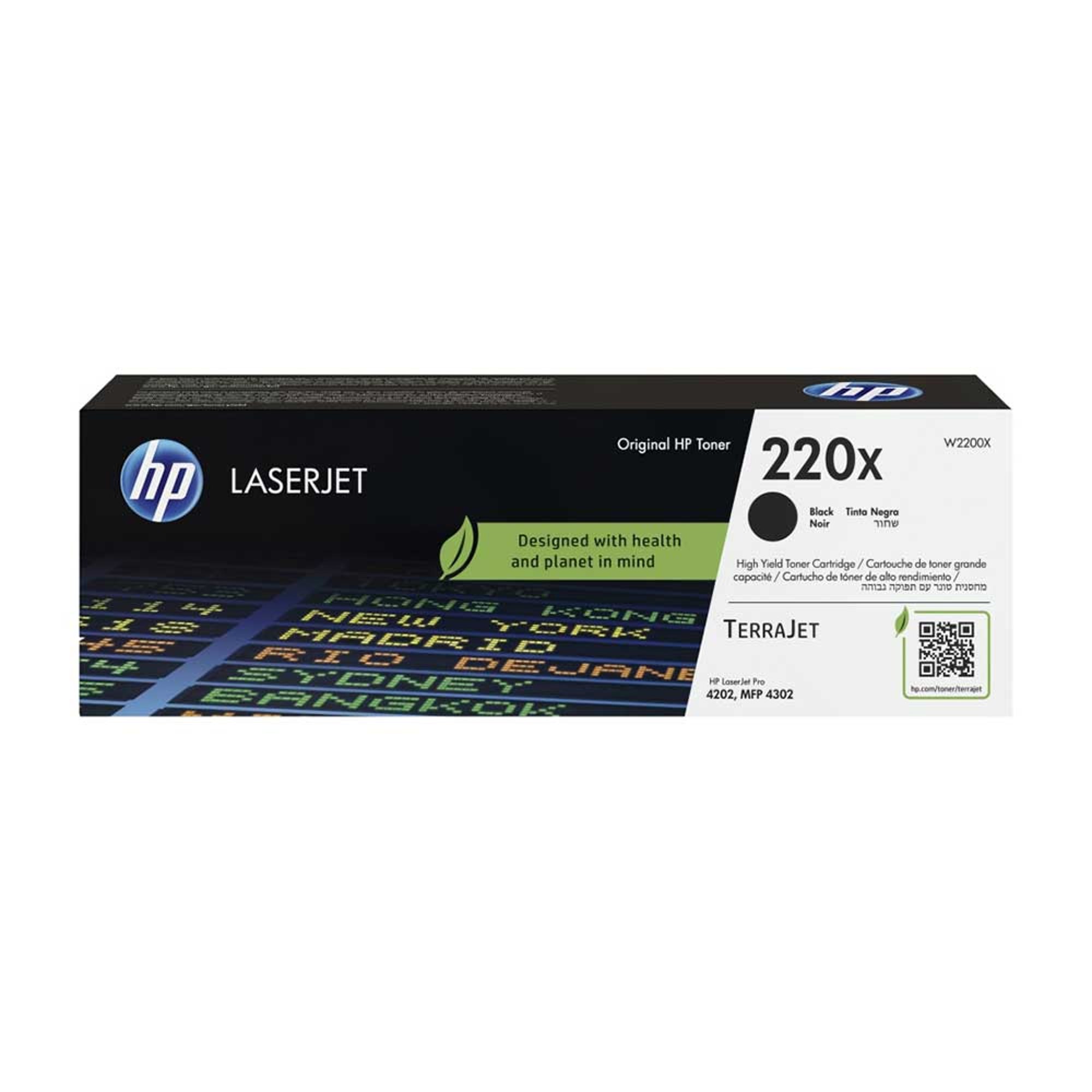 HP Тонер 220X, W2200X, LJ PRO 4202/4302, 7500 страници/5%, Black