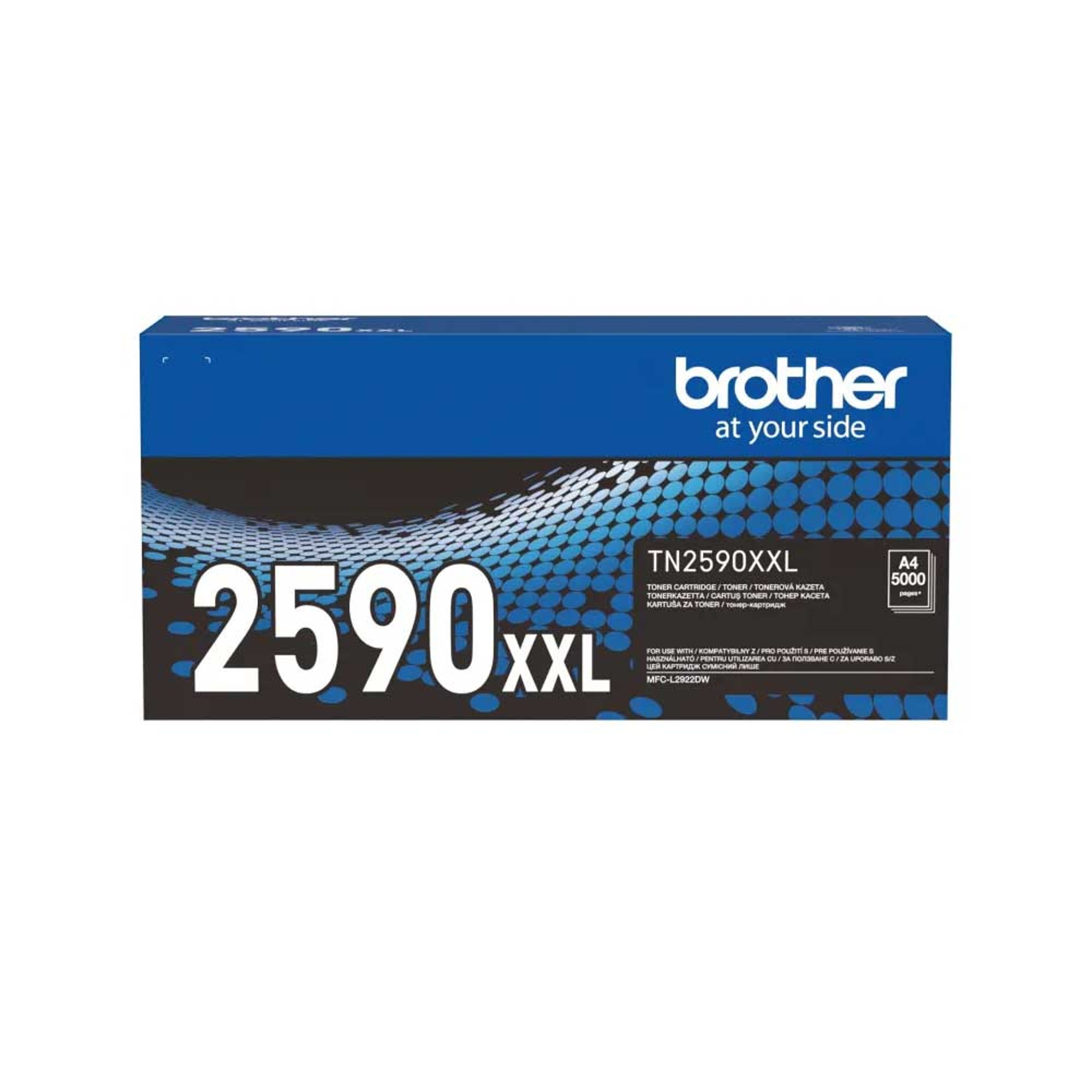 Brother Тонер TN-2590XXL, 5000 страници/5%, Black