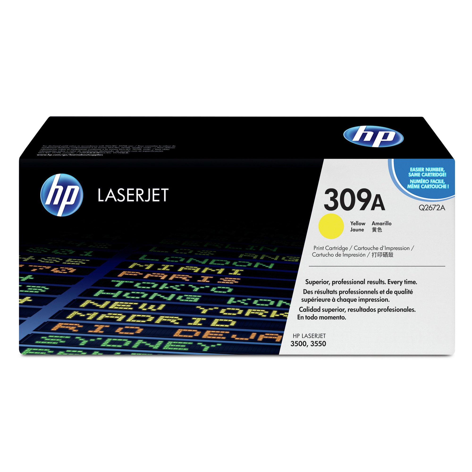 HP Тонер Q2672A, 309A, LJ 3500, 4000 страници/5%, Yellow