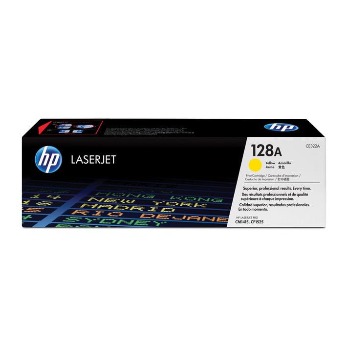 HP Тонер CM1415/CP1525, 128A, 1300 страници/5%, Yellow