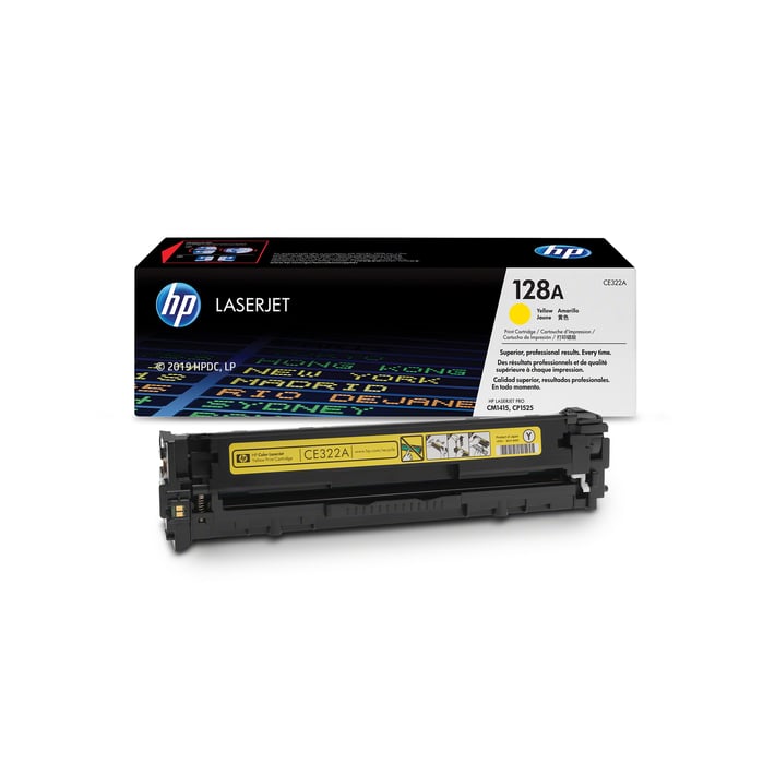 HP Тонер CM1415/CP1525, 128A, 1300 страници/5%, Yellow