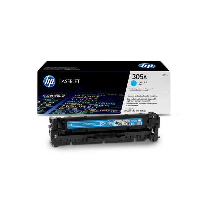 HP Тонер M415/M475, 305A, 2600 страници/5%, Cyan