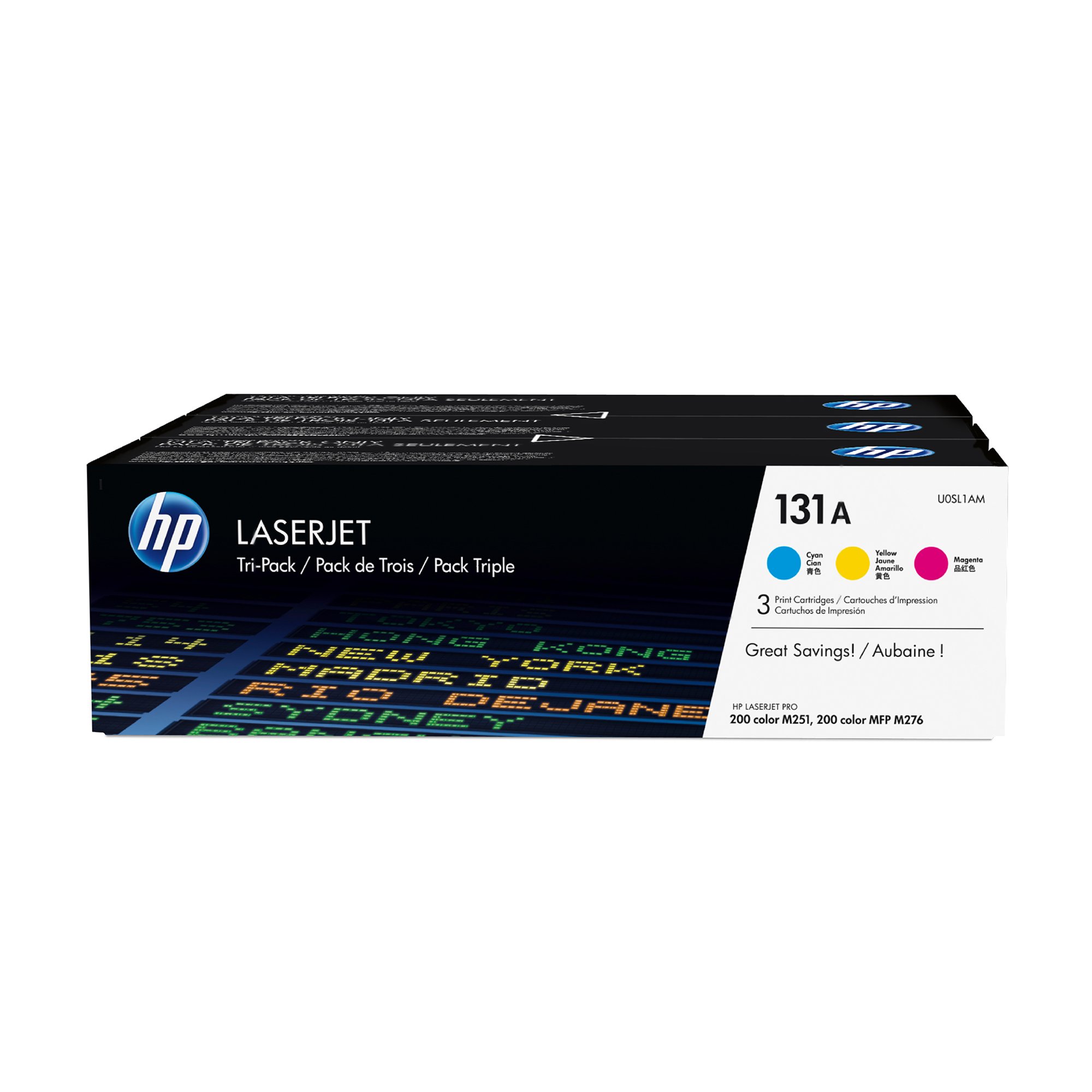 HP Тонер U0SL1AM 131A, Cyan, Yellow, Magenta