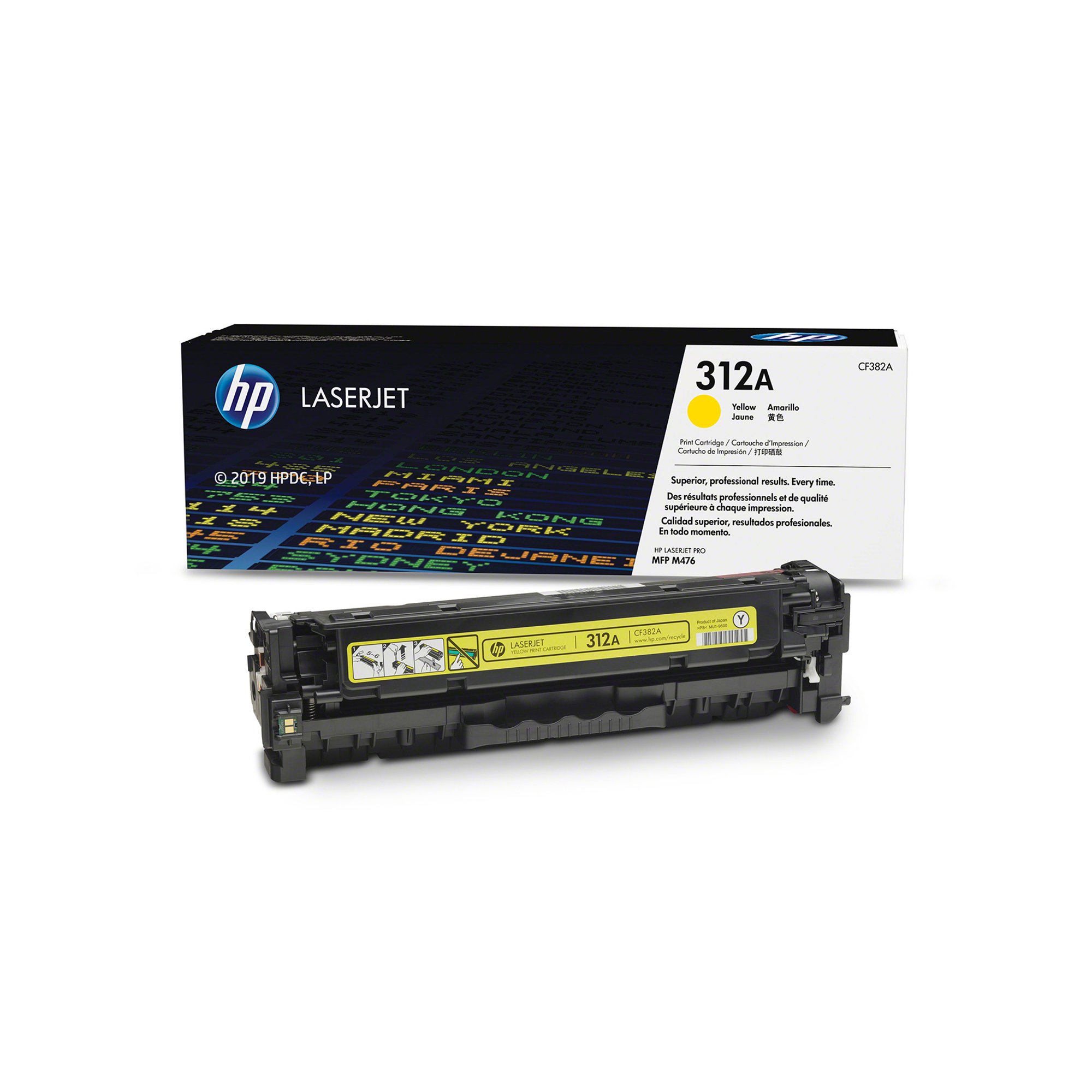 HP Тонер CF382A, 312A, Yellow