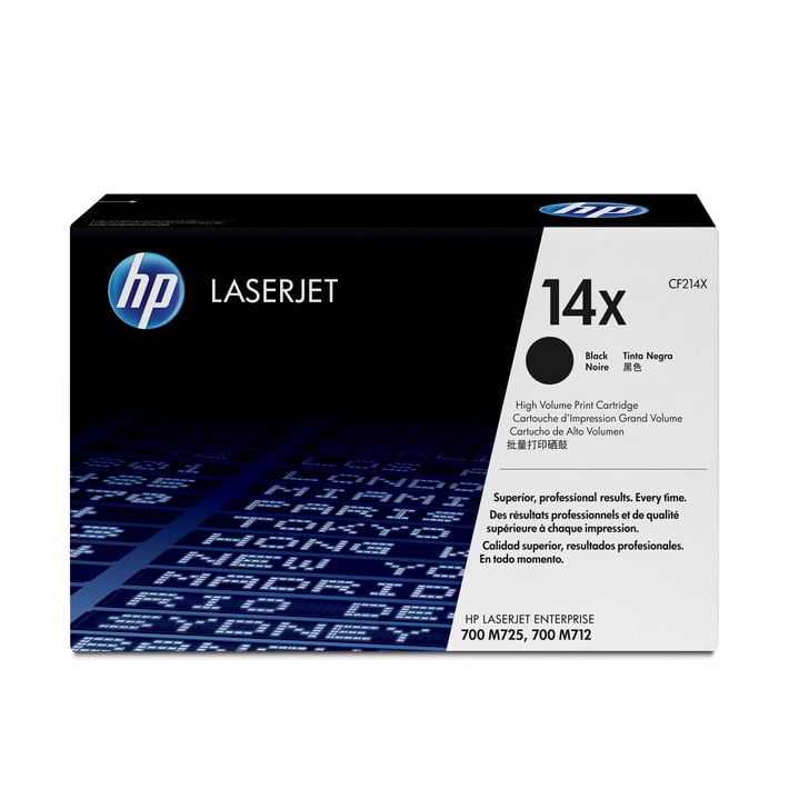 HP Тонер CF214X, LJ 700/M712, 17 500 страници/5%, Black, 14 броя