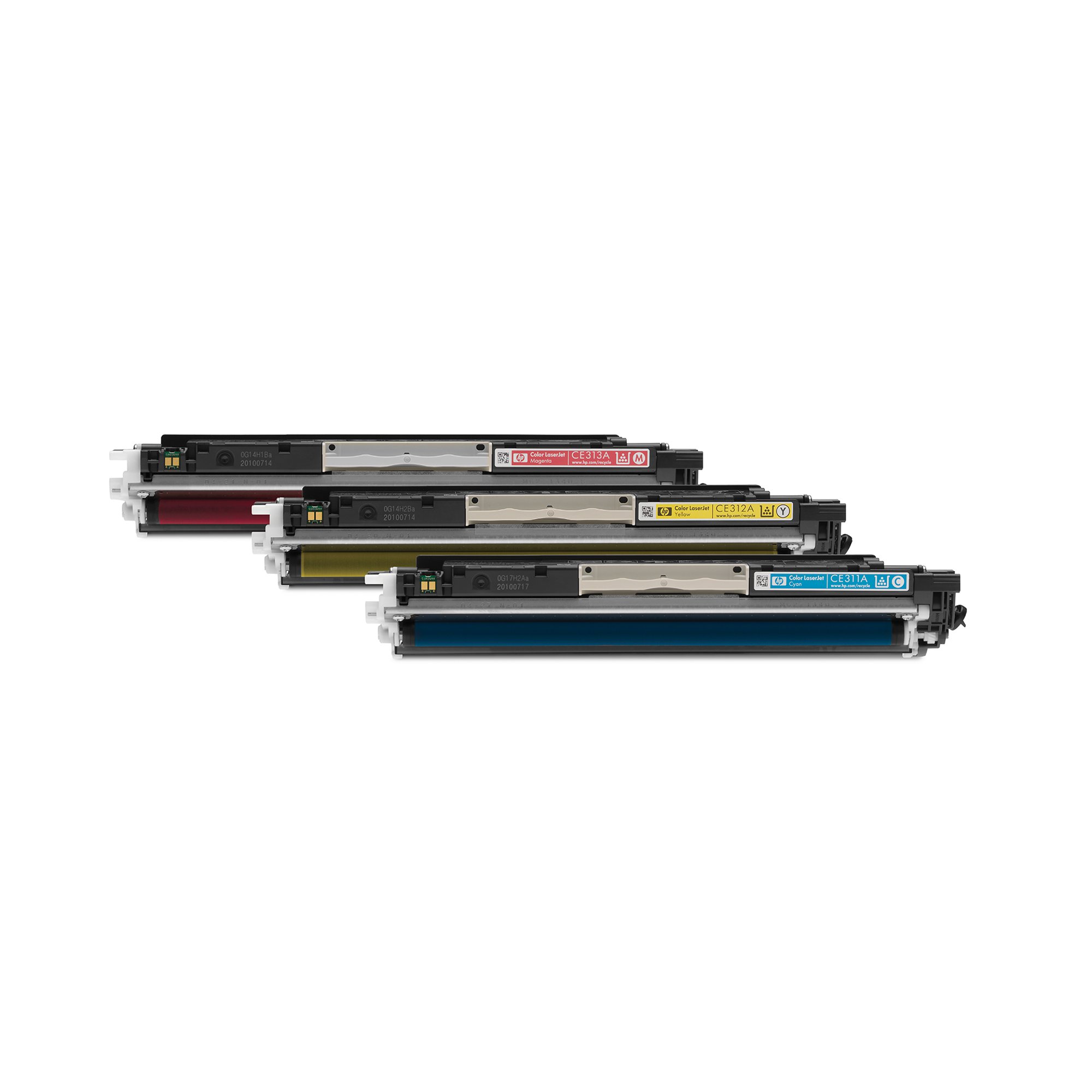 HP Тонер CF341A, 126A, 3 x 1000 страници/5%, Cyan, Yellow, Magenta