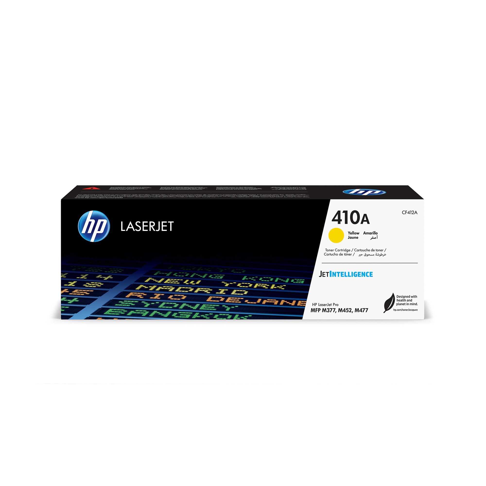 HP Тонер CF412A, M452/477, 410A, 2300 страници/5%, Yellow