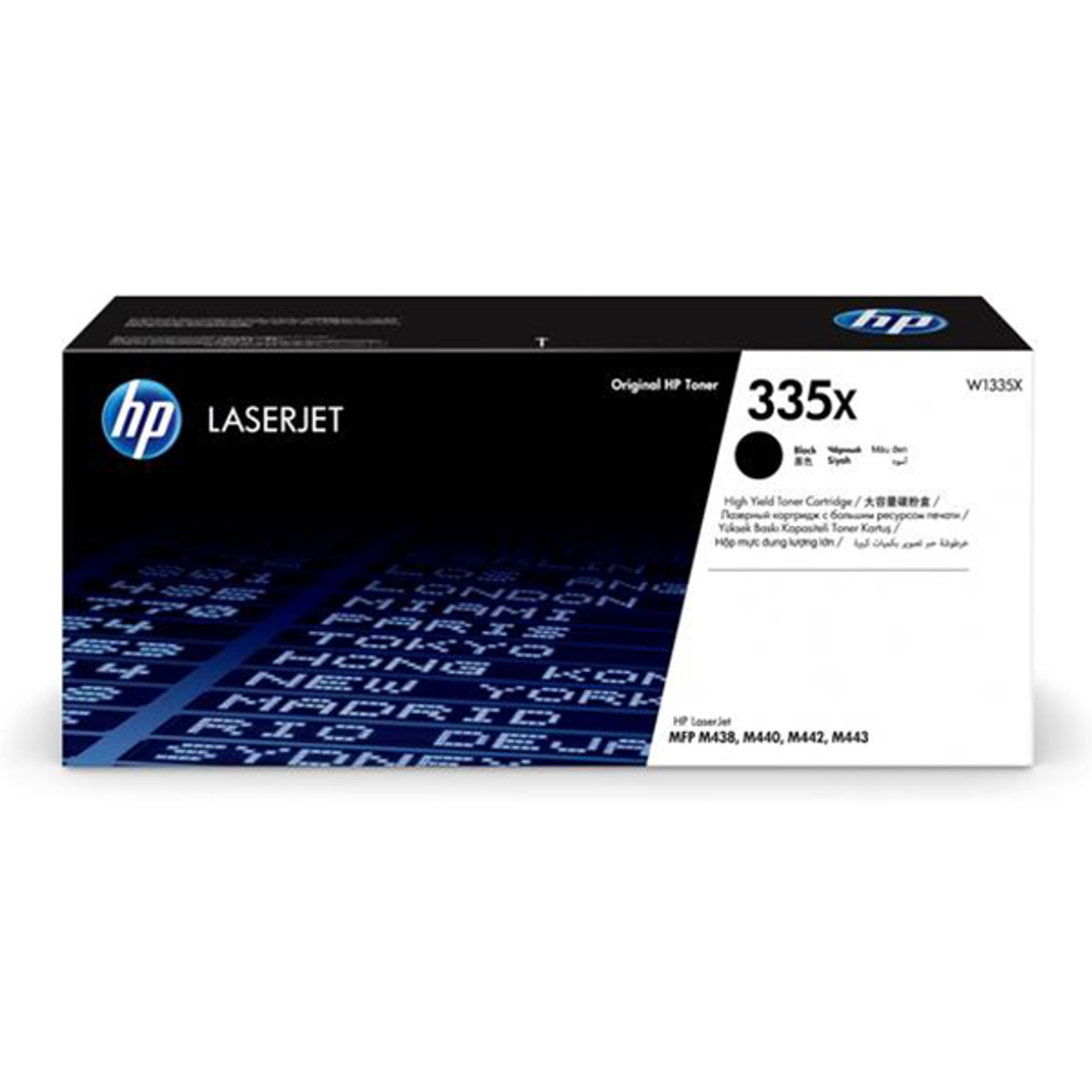 HP Тонер W1335X, HP 335X, 13700 страници/5%, Black