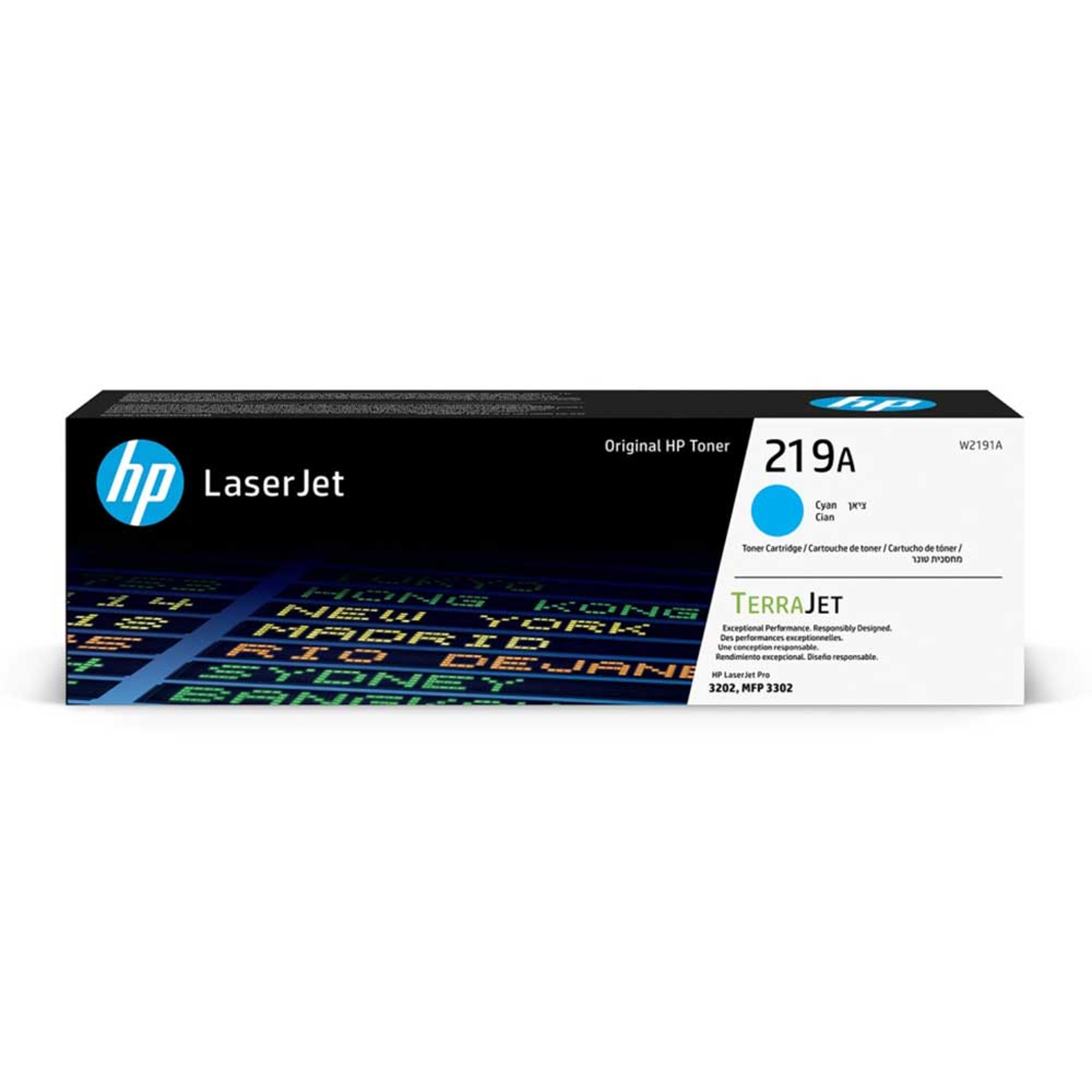 HP Тонер W2191A, 219A, LJ PRO 3302, 1200 страници/5%, Cyan