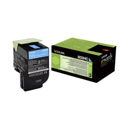 Lexmark Тонер 80C2HC0, 3000 страници/5%, Cyan