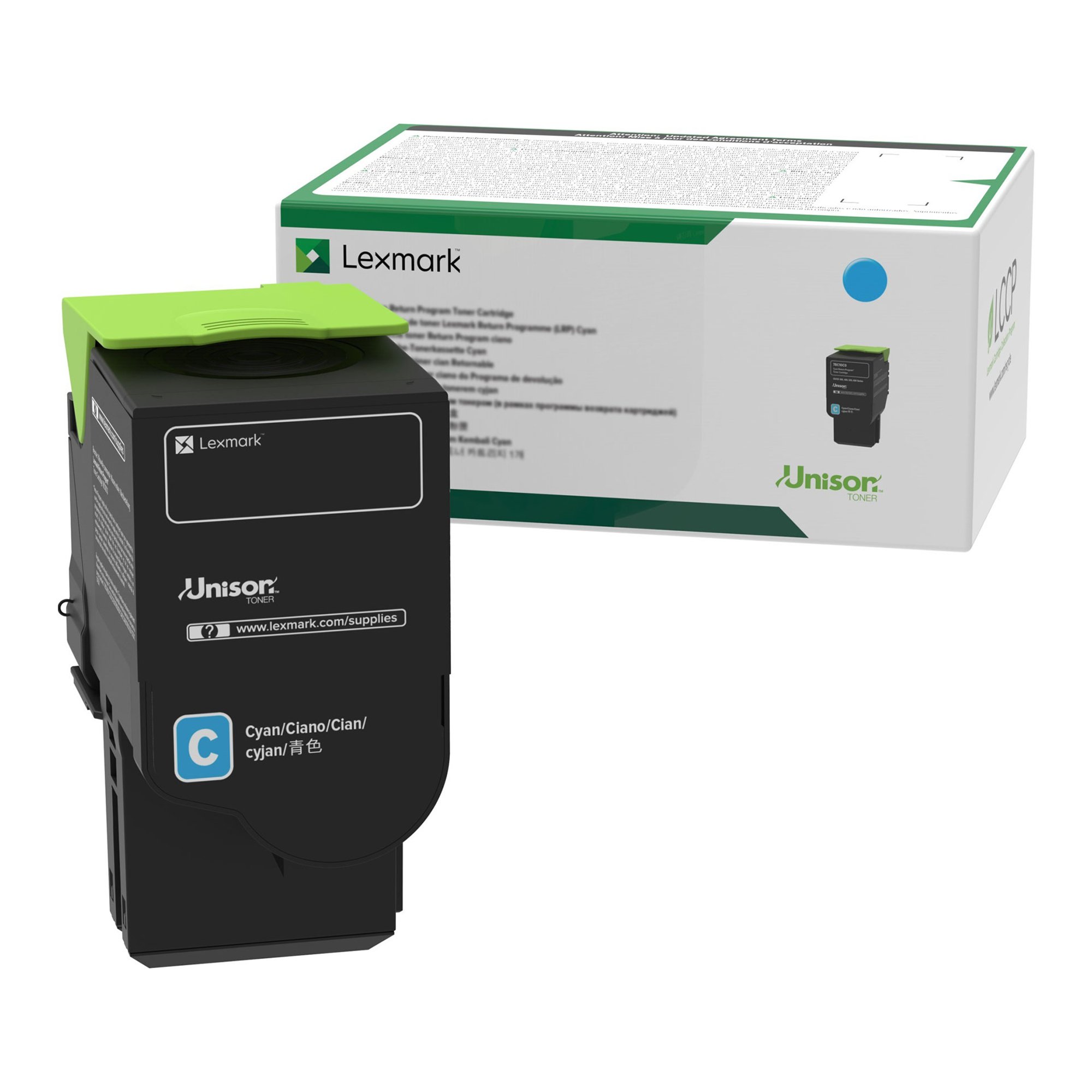 Lexmark Тонер C2320C0, C2325/C2425/C2535, 1000 страници/5%, Cyan