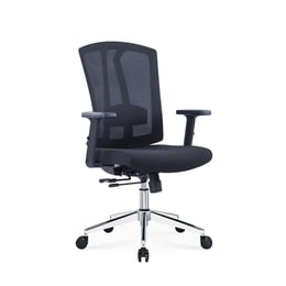 RFG Ергономичен стол Primo Lux Chrome W, черен