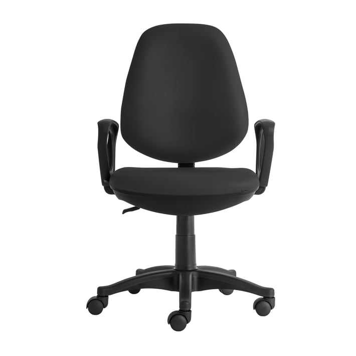 RFG Ергономичен стол Presto Black, екокожа, черен