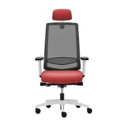 Rim Ергономичен стол Victory VI 1405 White, червен, сглобена мостра