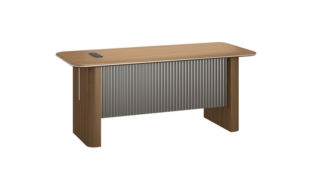 Бюро RFG Parma, 1800 х 800 х 760 mm, ПДЧ 50 mm, орех и сиво