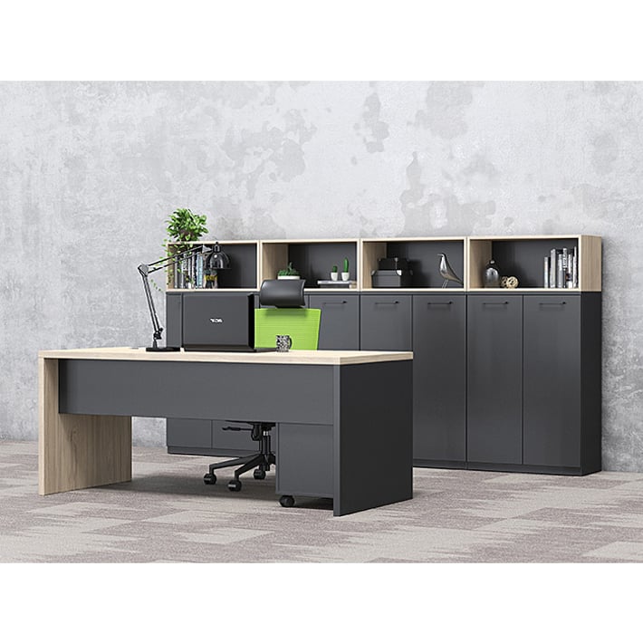 RFG Стелаж Boxi S, метален, 72 х 37 х 212 cm, черен
