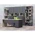 RFG Стелаж Boxi S, метален, 72 х 37 х 212 cm, черен